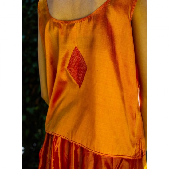 Marigold Silk Top