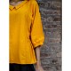Yellow Short Top with Collar