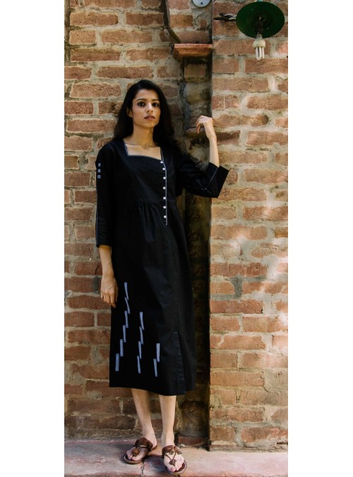 Black Dress (with white buttons)