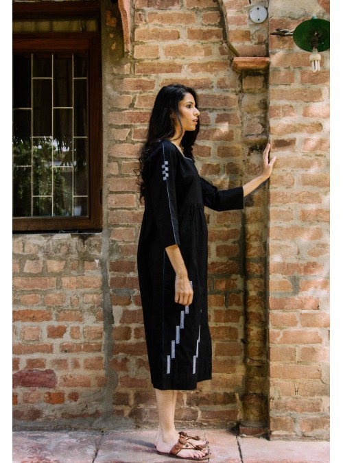 Black Dress (with white buttons)