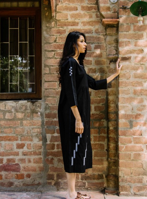 Black Dress (with white buttons)