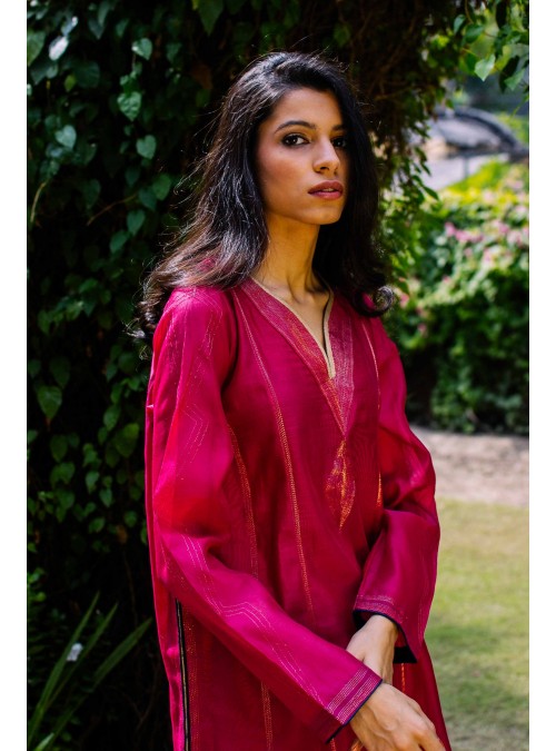 Kurta with Gold Trim
