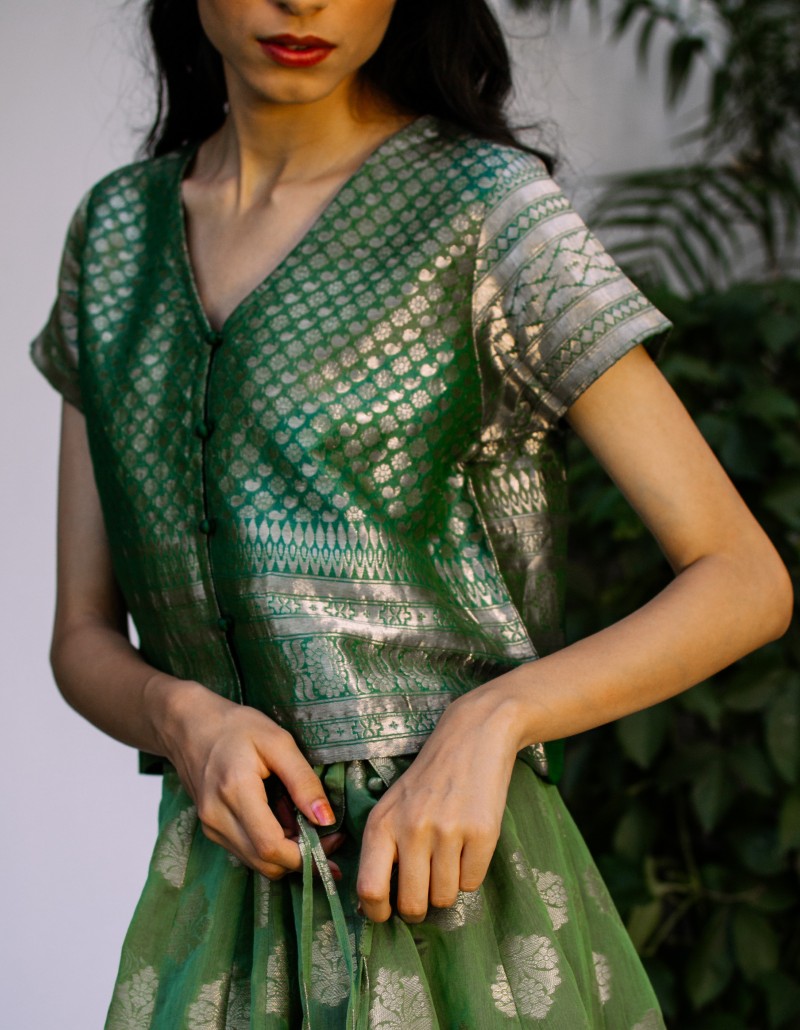 Banarasi Brocade Choli/Top Banarasi Brocade Choli/Top
