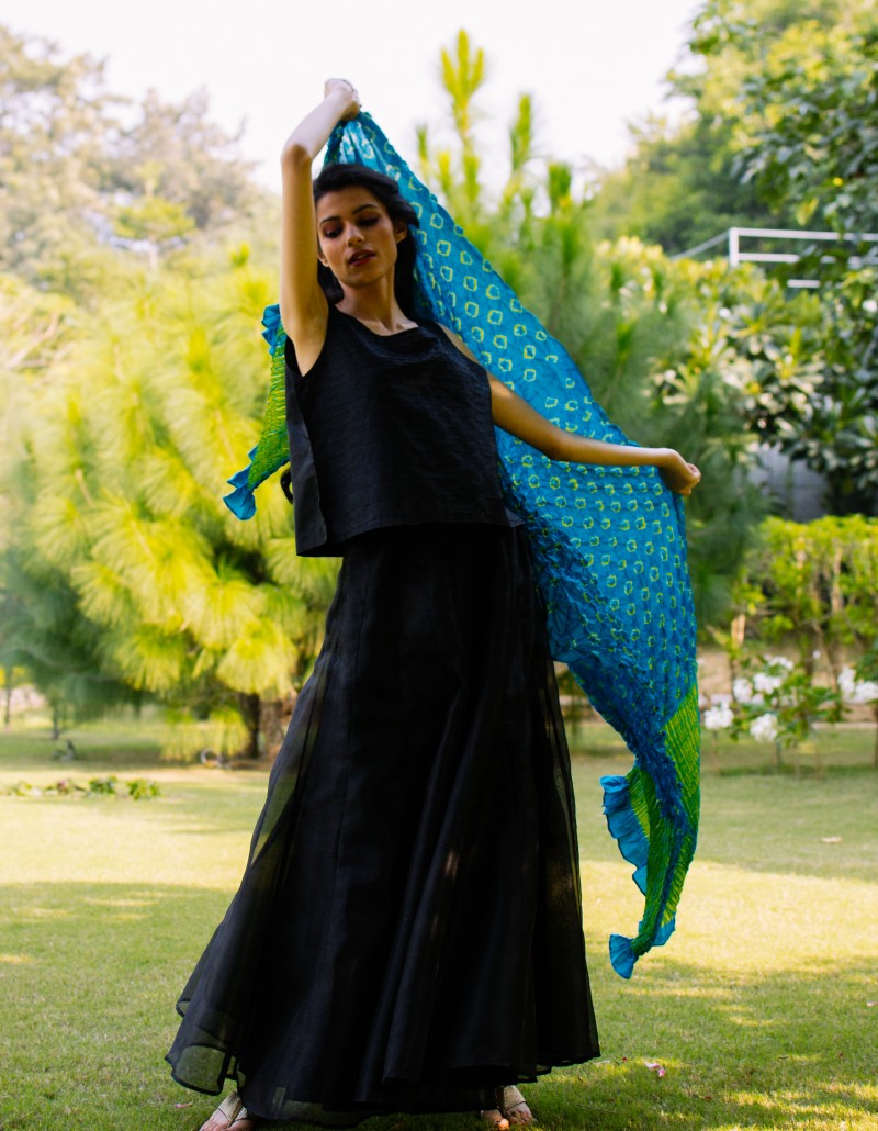 Tie Dye/Shibori Dupatta/Long Scarf Tie Dye/Shibori Dupatta/Long Scarf