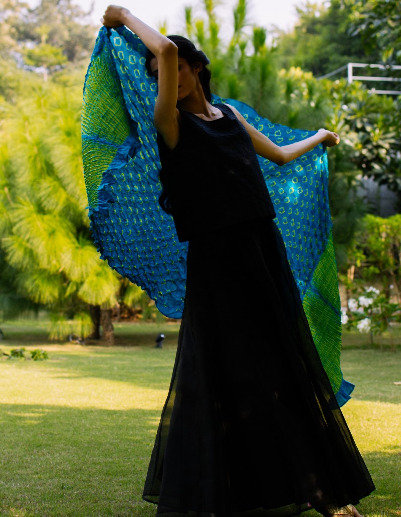 Tie Dye/Shibori Dupatta/Long Scarf Tie Dye/Shibori Dupatta/Long Scarf