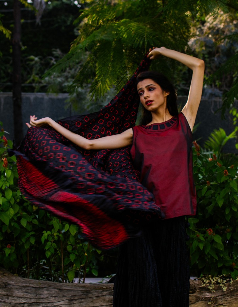 Tie Dye/Shibori Dupatta/Long Scarf Tie Dye/Shibori Dupatta/Long Scarf
