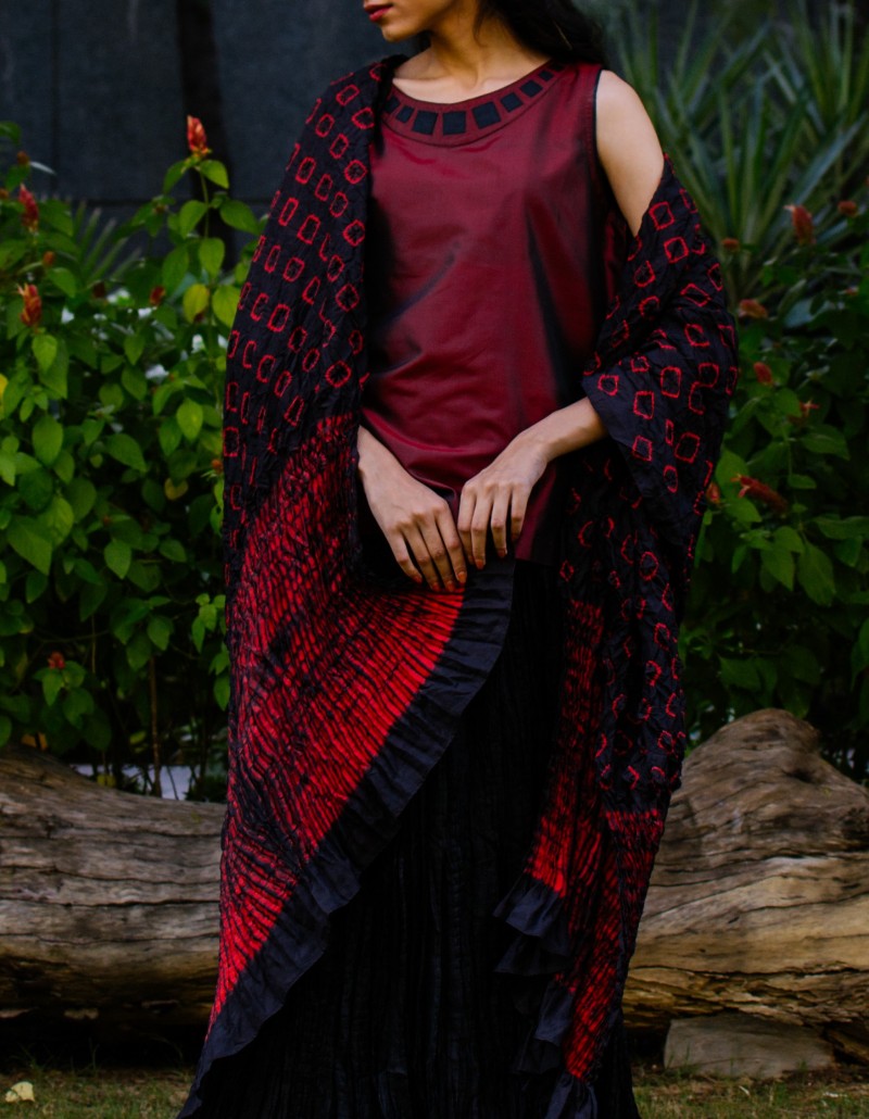 Tie Dye/Shibori Dupatta/Long Scarf Tie Dye/Shibori Dupatta/Long Scarf