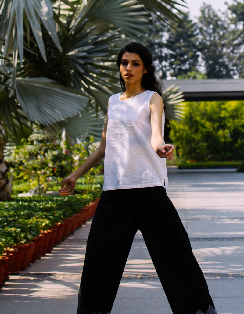 White on Black Pants White on Black Pants