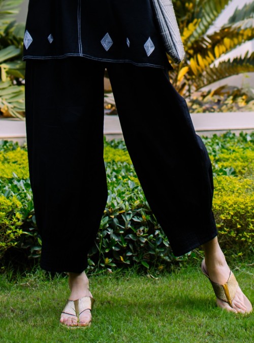 Pants with Pleating