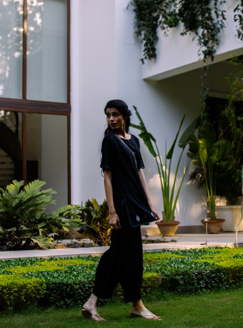 Pants with Pleating