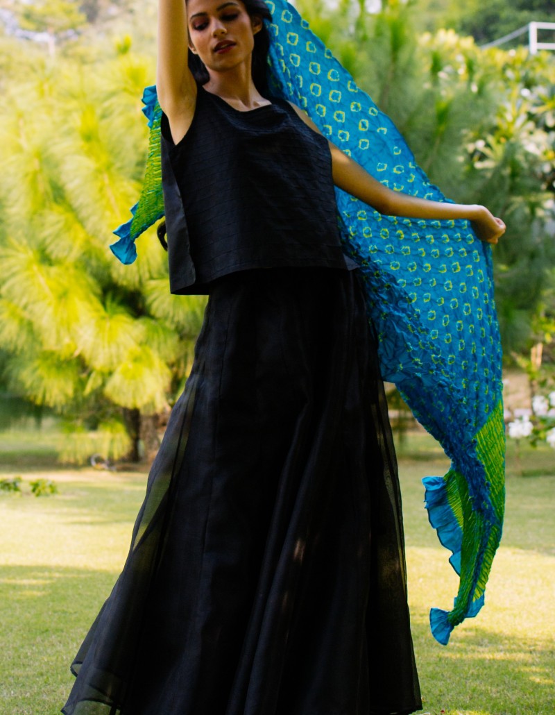 Midnight Black Organza Skirt Midnight Black Organza Skirt
