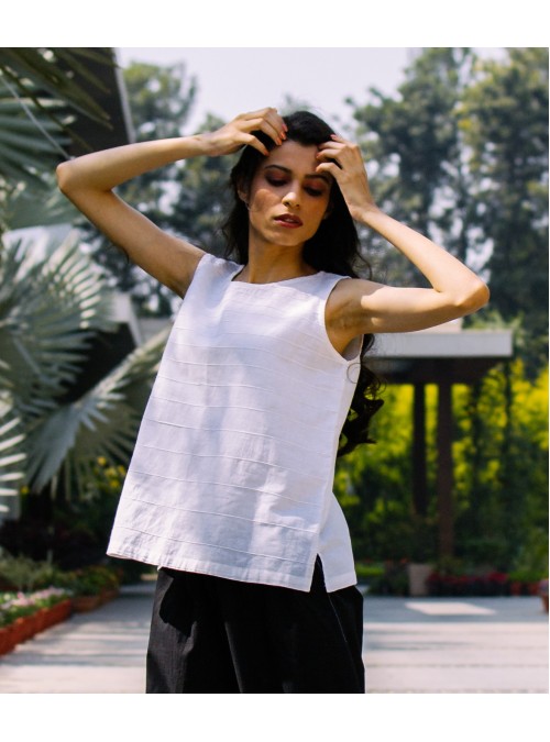 Off-White Sleeveless Top