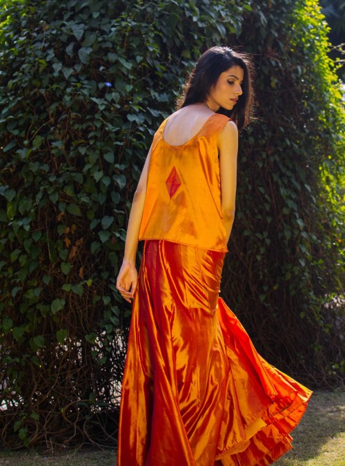 Marigold Silk Top