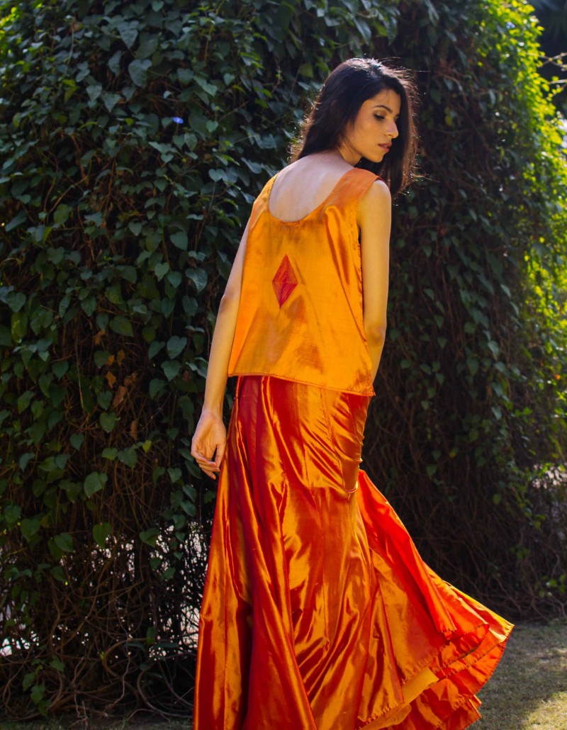 Marigold Silk Top